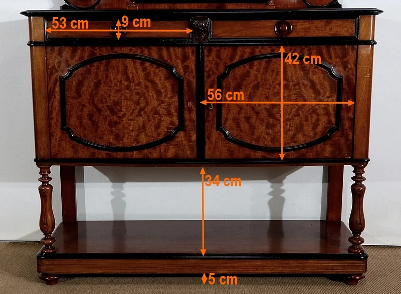 Desserte Vitrine en Acajou – Fin XIXe