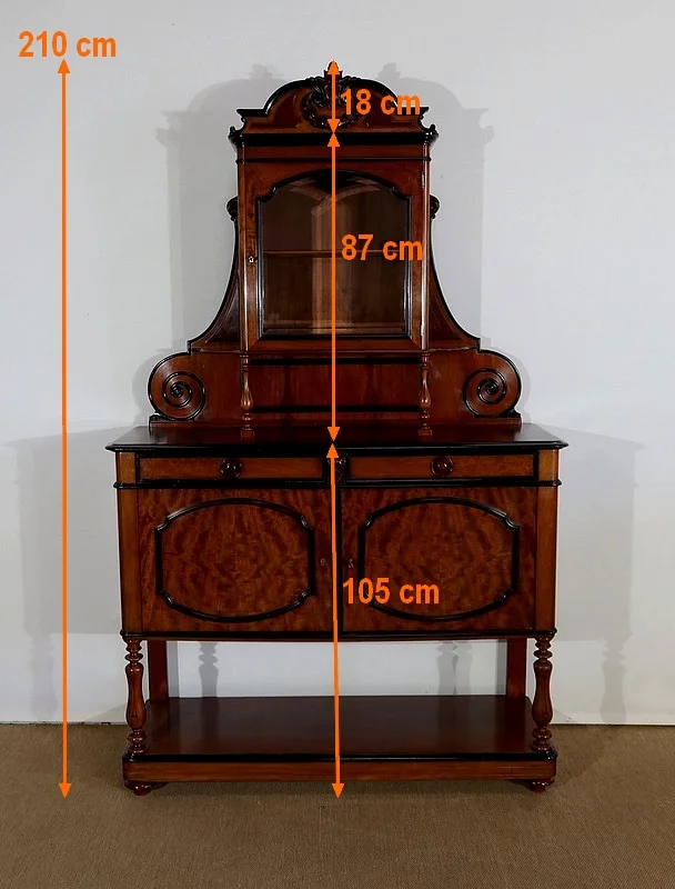 Desserte Vitrine en Acajou – Fin XIXe