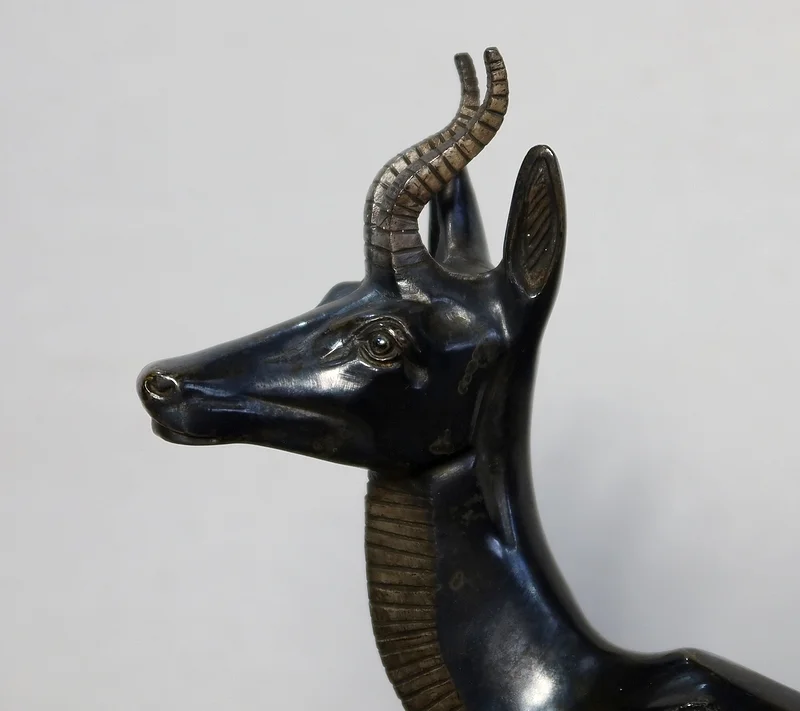 Important Bronze « Les deux Gazelles » signé I. Rochard - XXe