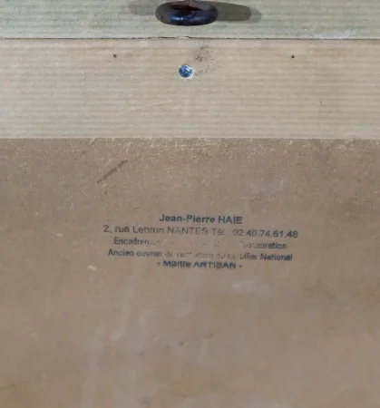 Miroir en bois doré à la feuille d'Or Louis XVI – 2ème partie XIXe