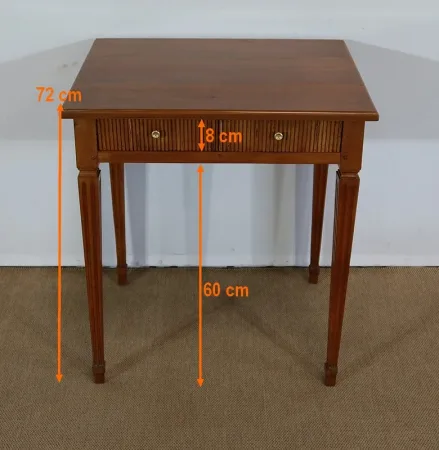 Petite Table en Merisier massif, style Louis XVI – 1ère partie XIXe