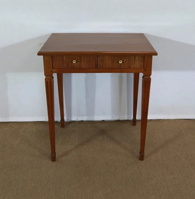 Petite Table en Merisier massif, style Louis XVI – 1ère partie XIXe