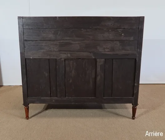 Commode Scriban Louis XVI en Acajou et Bois précieux – XVIIIe