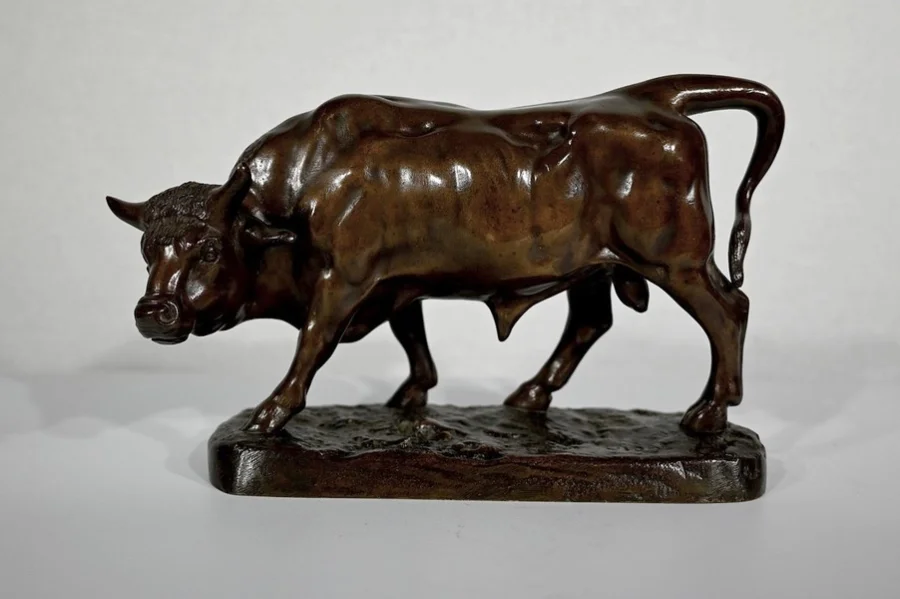 BRONZE Stier von L. VIDAL