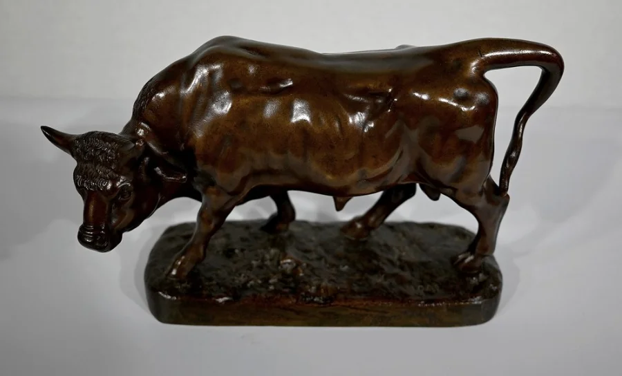 BRONZE Stier von L. VIDAL