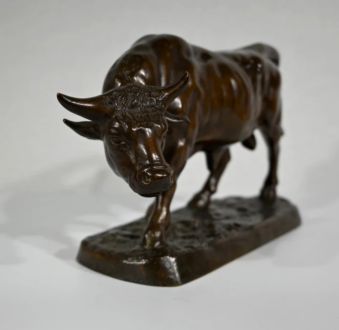 BRONZE Stier von L. VIDAL