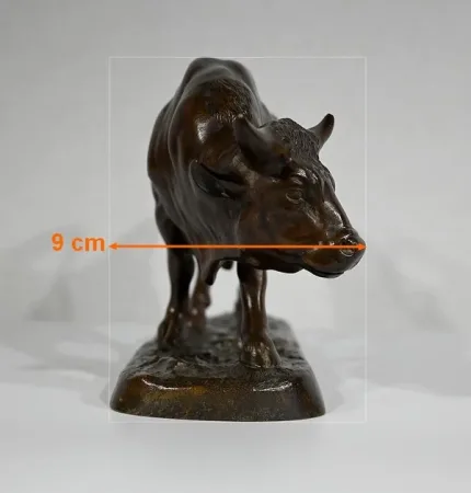 Bronze « Le Taureau » de L. Vidal, 1867 – XIXe