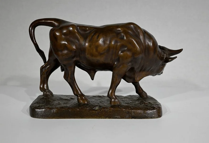 BRONZE Stier von L. VIDAL