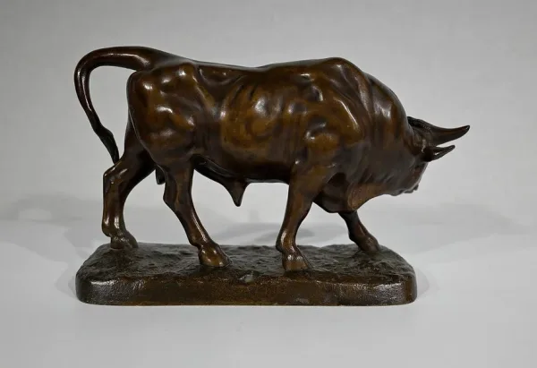 Bronze « Le Taureau » de L. Vidal, 1867 – XIXe