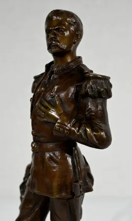 Bronze « L’Estafette » de C. Anfrie – XIXe