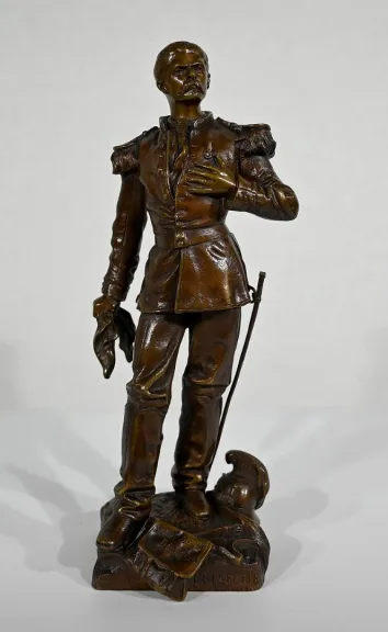 Bronze « L’Estafette » de C. Anfrie – XIXe