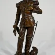 Bronze « L’Estafette » de C. Anfrie – XIXe