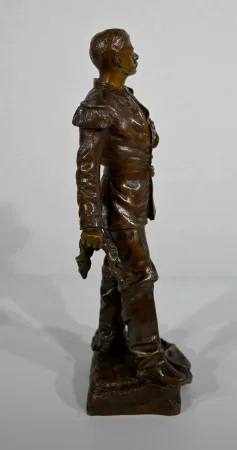 Bronze « L’Estafette » de C. Anfrie – XIXe