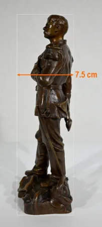 Bronze « L’Estafette » de C. Anfrie – XIXe