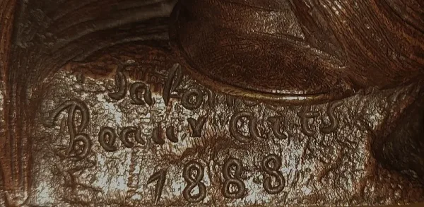 Bronze « L’Estafette » de C. Anfrie – XIXe
