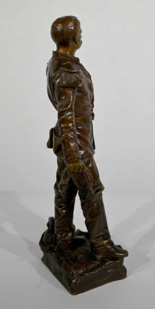 Bronze « L’Estafette » de C. Anfrie – XIXe