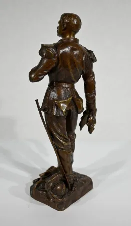 Bronze « L’Estafette » de C. Anfrie – XIXe