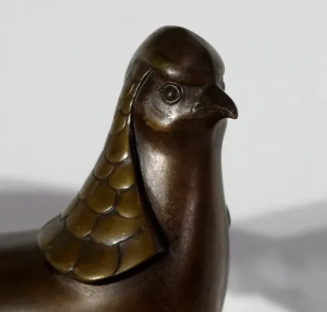 Importante Sculpture de Lorino, « Le faisan » , Art Déco – Début XXe