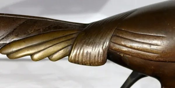 Importante Sculpture de Lorino, « Le faisan » , Art Déco – Début XXe