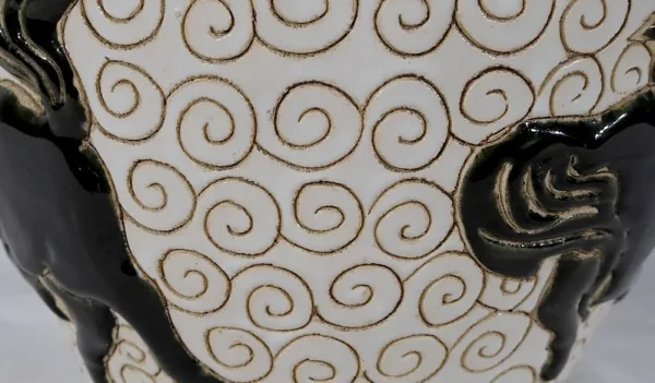 Vase en Céramique émaillée, Chine – 2ème partie XIXe