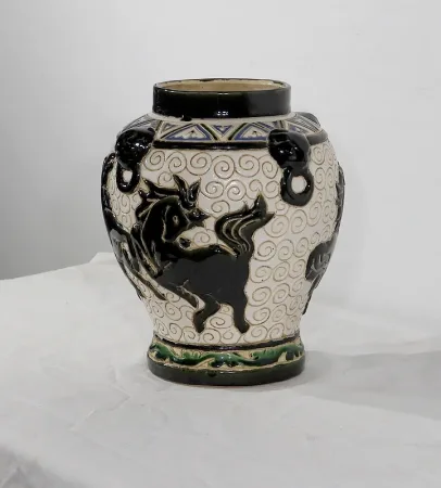 Vase en Céramique émaillée, Chine – 2ème partie XIXe