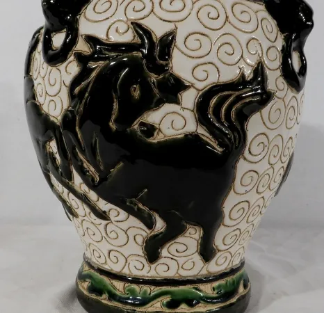 Vase en Céramique émaillée, Chine – 2ème partie XIXe