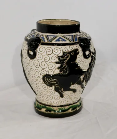 Vase en Céramique émaillée, Chine – 2ème partie XIXe