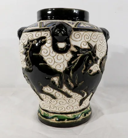Vase en Céramique émaillée, Chine – 2ème partie XIXe