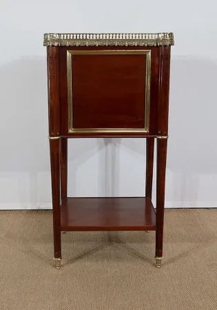 Petit Meuble de Milieu en Acajou massif et Marbre, style Louis XVI – 1900