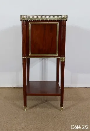 Petit Meuble de Milieu en Acajou massif et Marbre, style Louis XVI – 1900