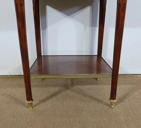 Petit Meuble de Milieu en Acajou massif et Marbre, style Louis XVI – 1900