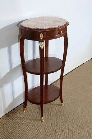 Petite Table de Salon en Acajou massif, goût Louis XVI – Début XXe
