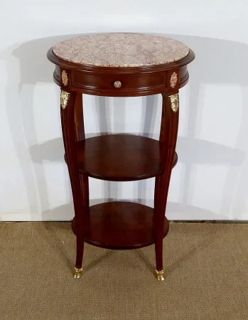 Petite Table de Salon en Acajou massif, goût Louis XVI – Début XXe