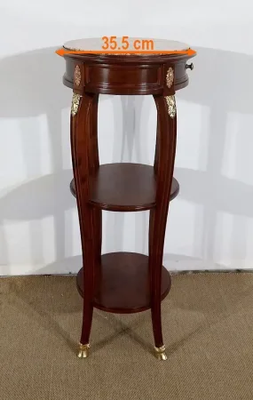 Petite Table de Salon en Acajou massif, goût Louis XVI – Début XXe