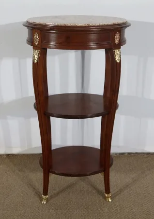 Petite Table de Salon en Acajou massif, goût Louis XVI – Début XXe