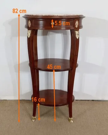 Petite Table de Salon en Acajou massif, goût Louis XVI – Début XXe