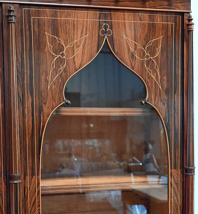 THREE DOOR BOOKCASE