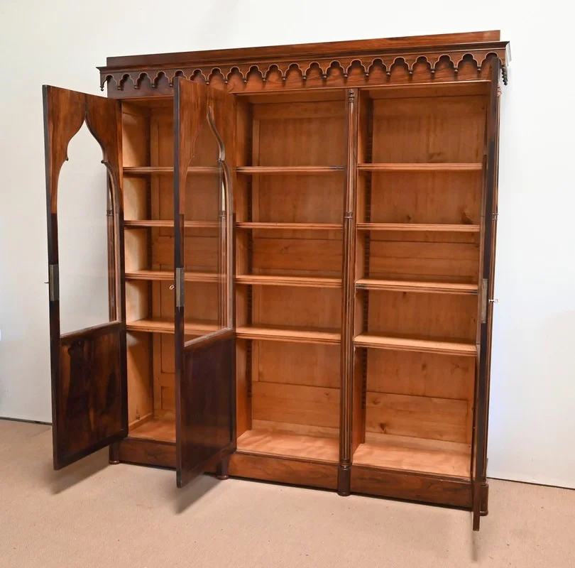 THREE DOOR BOOKCASE