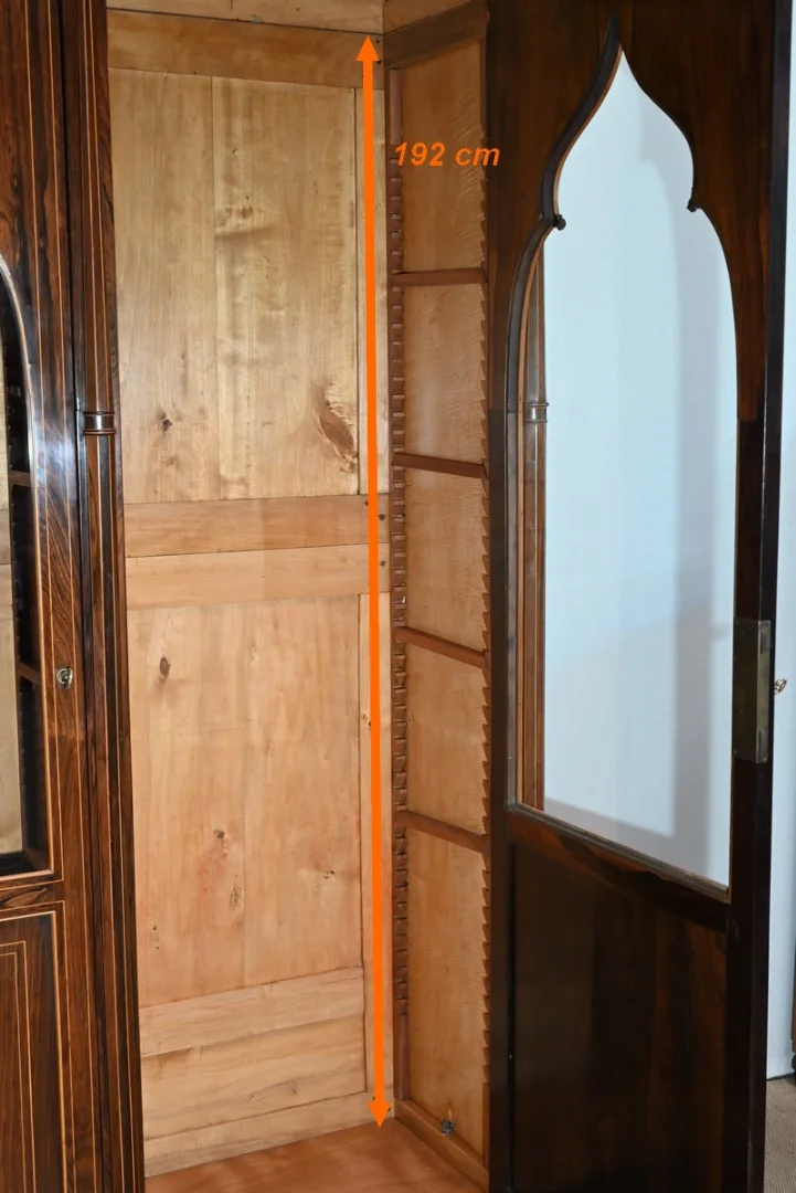 THREE DOOR BOOKCASE