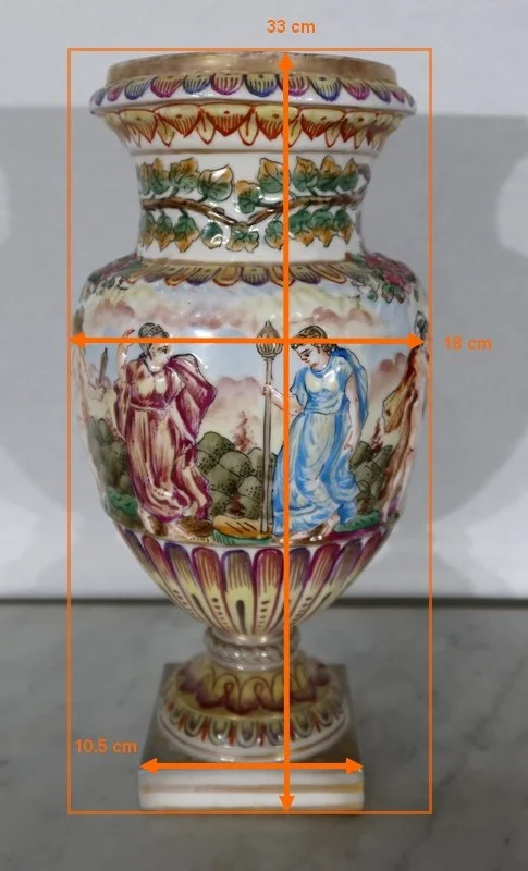 PAIR OF CAPODIMONTE VASES