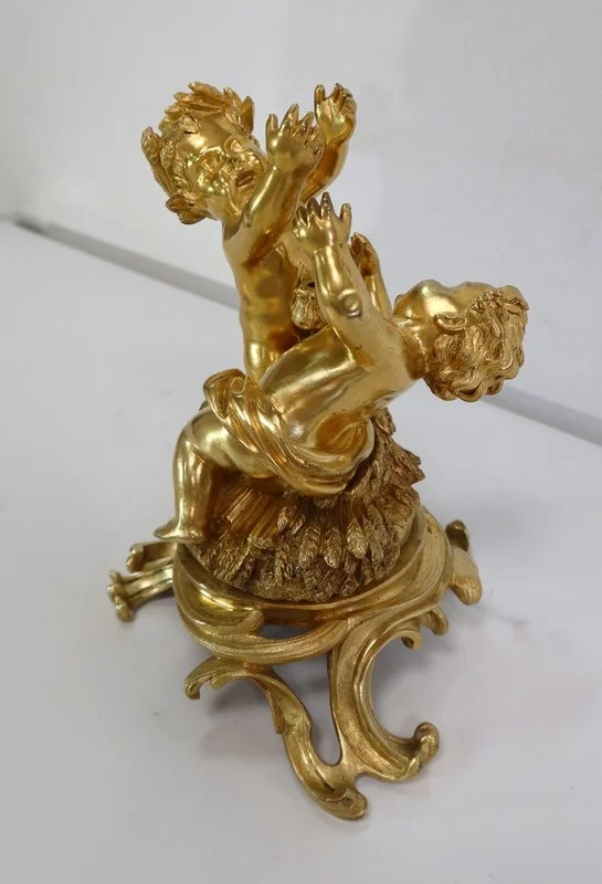 Groupe en Bronze Doré, goût Louis XV, époque Napoléon III – circa 1850