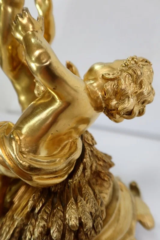 Groupe en Bronze Doré, goût Louis XV, époque Napoléon III – circa 1850