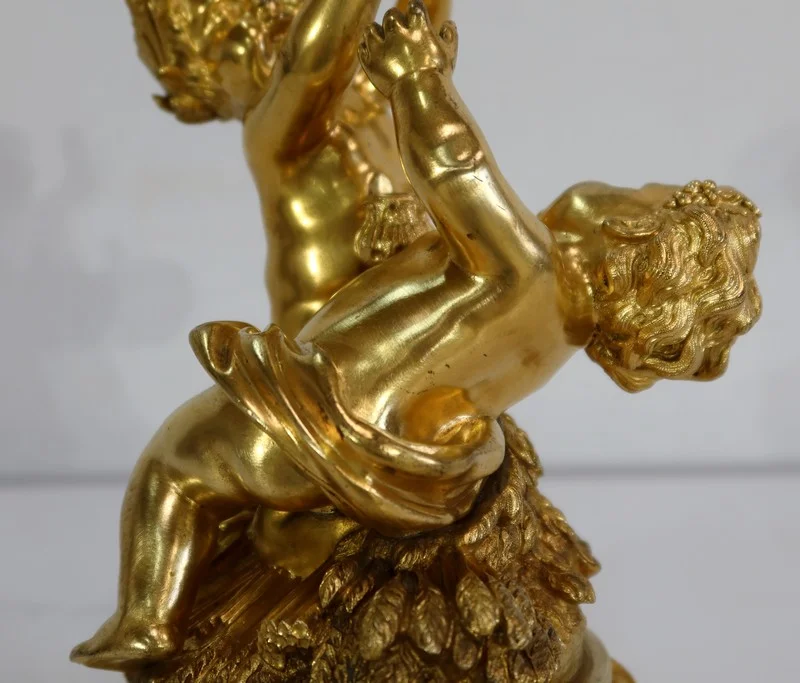 Groupe en Bronze Doré, goût Louis XV, époque Napoléon III – circa 1850
