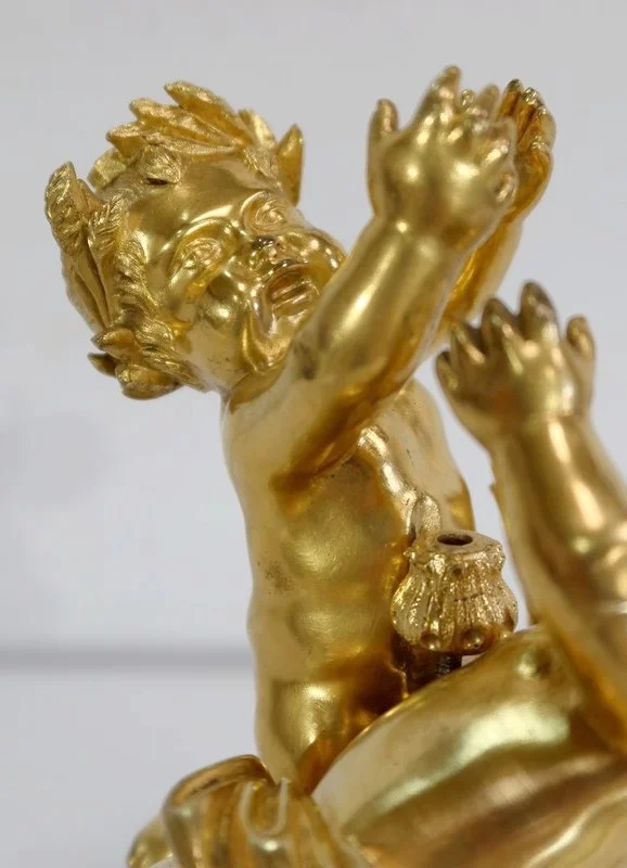 Groupe en Bronze Doré, goût Louis XV, époque Napoléon III – circa 1850