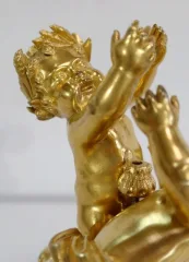 Groupe en Bronze Doré, goût Louis XV, époque Napoléon III – circa 1850