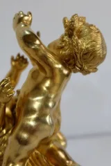 Groupe en Bronze Doré, goût Louis XV, époque Napoléon III – circa 1850