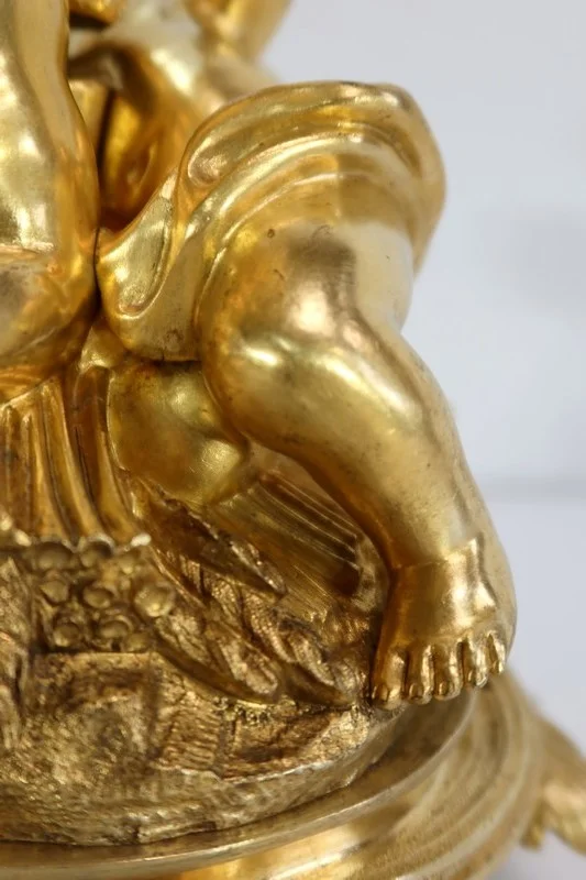 Groupe en Bronze Doré, goût Louis XV, époque Napoléon III – circa 1850