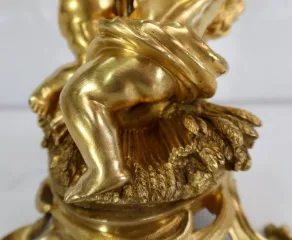 Groupe en Bronze Doré, goût Louis XV, époque Napoléon III – circa 1850