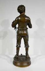 STATUETTA IN BRONZO di C. ANFRIE