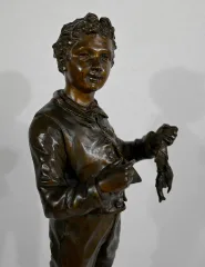STATUETTA IN BRONZO di C. ANFRIE